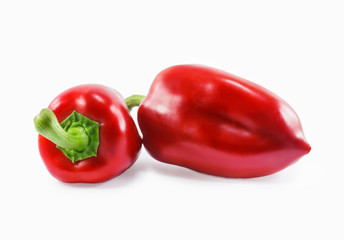red peppers isolated on a white background