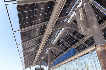 Solar Powered Train Station - 91347599