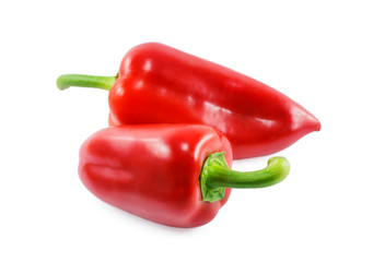 red peppers isolated on a white background