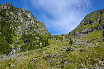 Mountains landscape in a sunny day