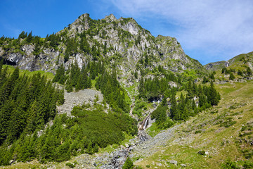 Mountains landscape in a sunny day