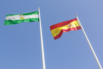 Andalusian and Spanish Flag