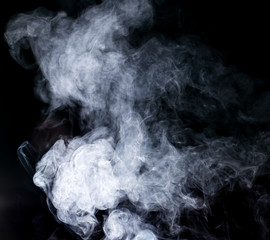 smoke on black background