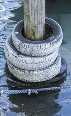 tire on pier