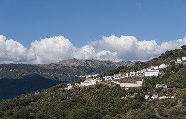 Fototapeta na wymiar Pueblos de Andalucía, Genalguacil en la provincia de Málaga