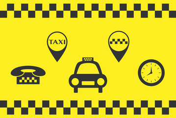 Taxi Signs set