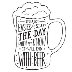 Hand drawn typography poster