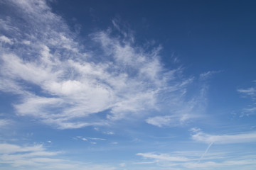 Naklejka na ściany i meble beautiful blue sky and cloud pattern in nature