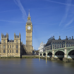 Fototapeta na wymiar View of Big Ben and Parliament