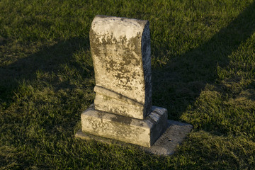 Fototapeta premium Small Old Baby Gravestone