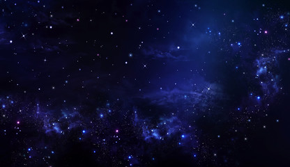 starry night sky deep outer space