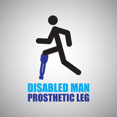 prosthesis leg  icon