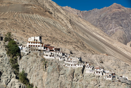 Diskit monastery in the Nubra Valley of Ladakh.