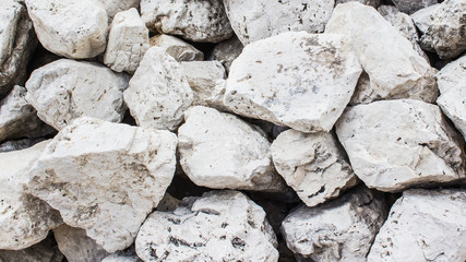 background of white stones