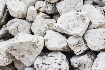 background of white stones