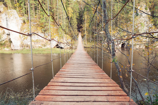 Narrow  Pedestrian Bridge 