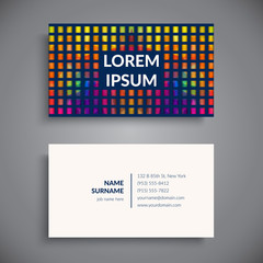 Business card. Vintage decorative elements.
