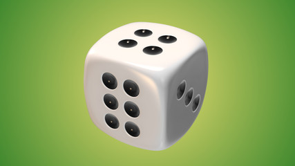 Casino White dices