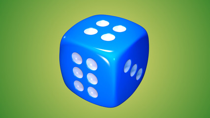 Casino blue dices