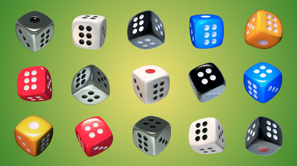 Casino set dices