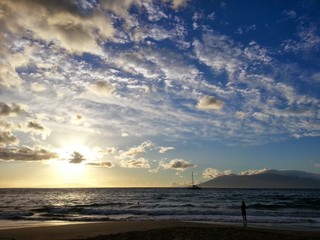 Sunset over Maui