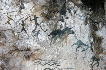 cave paintings of primitive man