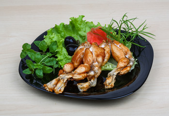 Fried frog legs
