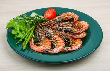 Grilled prawns
