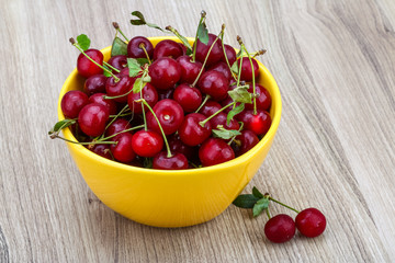 Cherry in the bowl