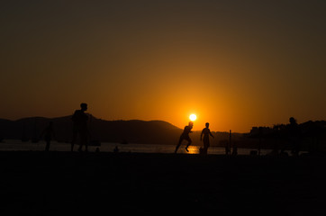 Fussball am Strand