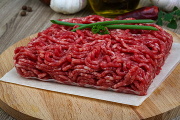 Minced beef meat