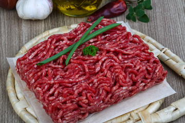 Minced beef meat