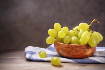 Bunch of white grapes