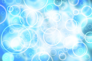 Fototapeta na wymiar Abstract touchscreen circle shape bokeh computer background. Blurred circle blue color bokeh illustration background.