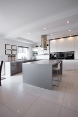 Kitchen in modern apartment