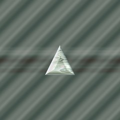 Metalic pyramide symbol