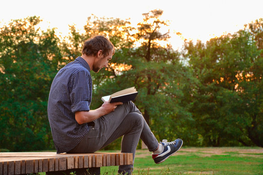 Guy Reading Book