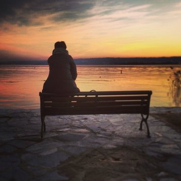 Sunset on the lake
