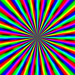 Obraz premium Abstract color rays disk background seamless