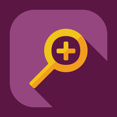 Fototapeta premium Flat modern design with shadow icon player