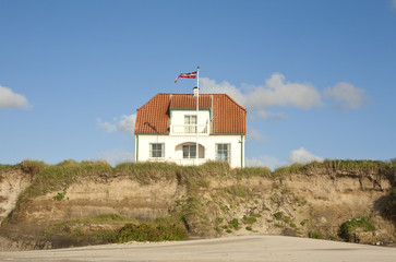 Danger of Erosion.  The sand dunes are in danger of being washed away completely and any dwelling on them will go too.