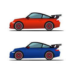 High speed machines in two colors.