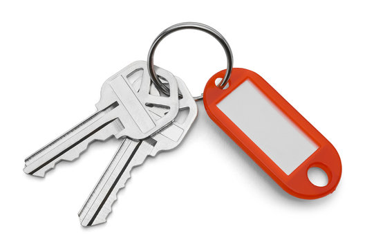 Keys and Red Key Chain