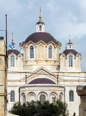 Fototapeta na wymiar St.Trinity Russian Orthodox Cathedral, Jerusalem, Israel