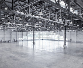 Interior of an empty warehouse