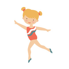Little gymnast girl character