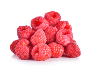 Sweet raspberry isolated on white background
