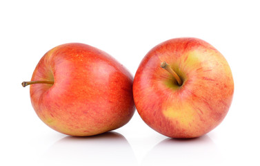 apples on white background
