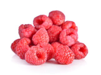 Sweet raspberry isolated on white background