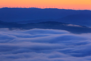 遠野盆地の雲海